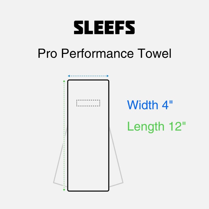 SLEEFS Football Towel - Cotton Quarterback QB Towel for The Football Field - Bi-Fold Hook & Loop Closure - Men/Youth/Boys/Adults - Faith Cross Black - Image 2